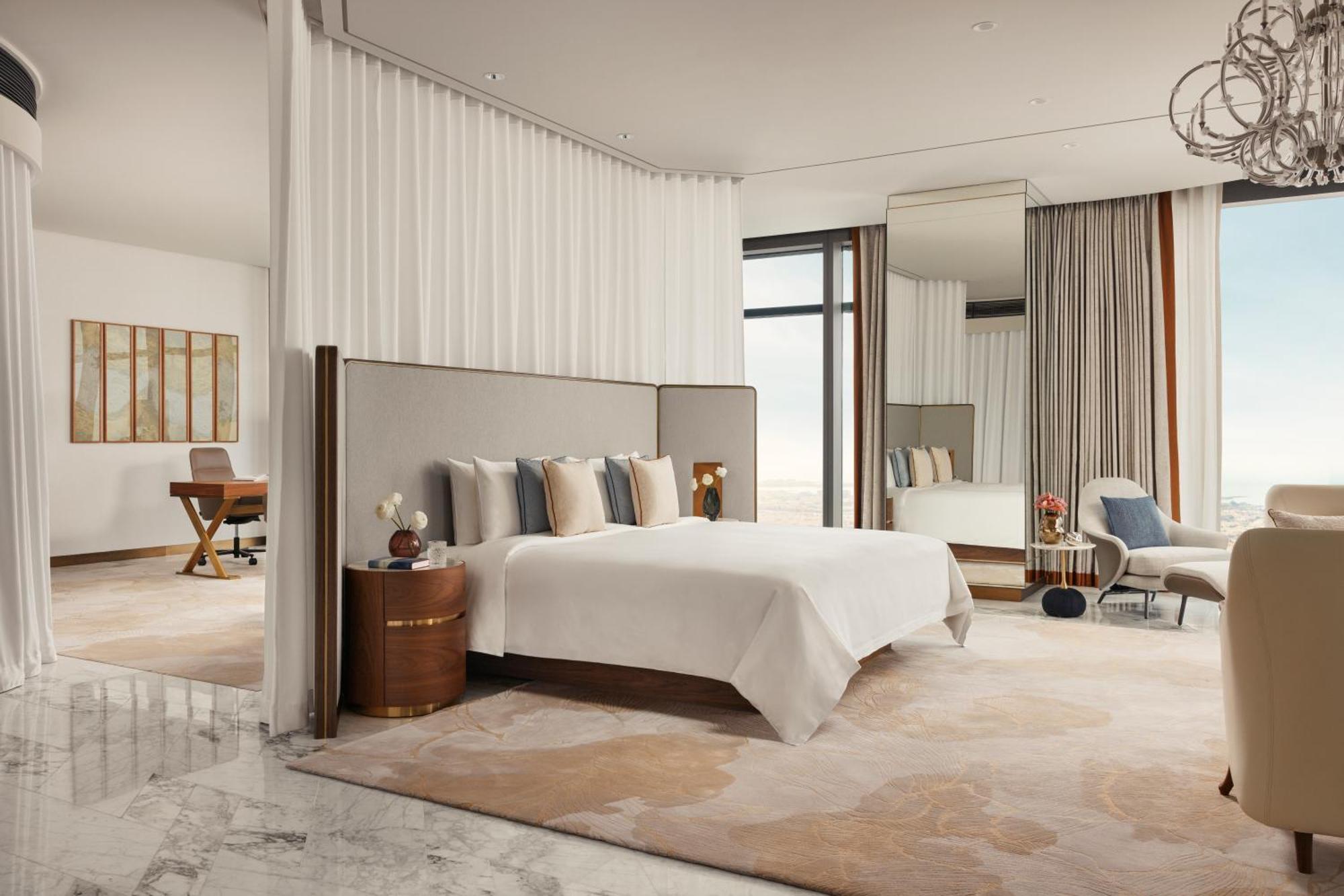 One&Only One Za'Abeel Hotel Dubai Exterior photo A bedroom at The Ritz-Carlton, DIFC